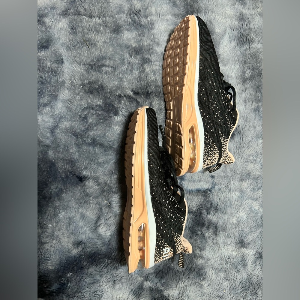 Brand New Black and Pink/Coral Athletic Sneakers